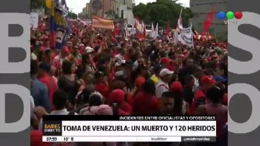 "Toma de Venezuela": un policía muerto, más de 120 heridos y 245 detenidos