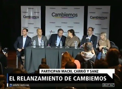 El relanzamiento de Cambiemos