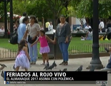 Feriados al rojo vivo