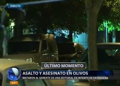 Asesinaron al gerente de una editorial en una entradera en Olivos