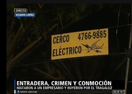 Entradera, crimen y conmoción en Vicente López