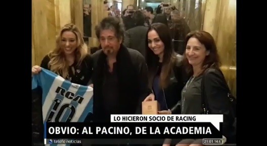 De Hollywood a Avellaneda: Al Pacino es socio de Racing