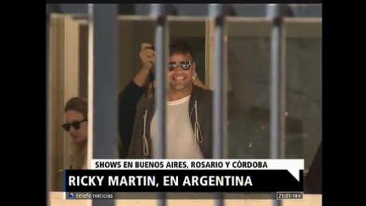 Ricky Martin llegó a Buenos Aires y sus fans lo recibieron con todo