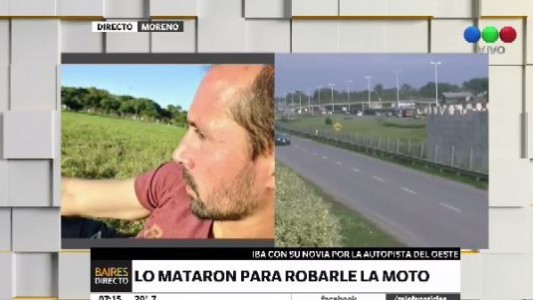 Mataron a un hombre para robarle la moto en la Autopista del Oeste