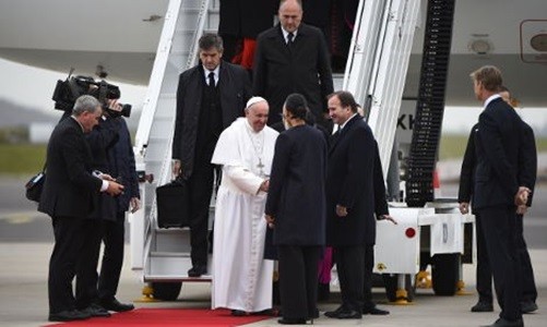 El Papa está en Suecia en un viaje por la "unidad de todos los cristianos"