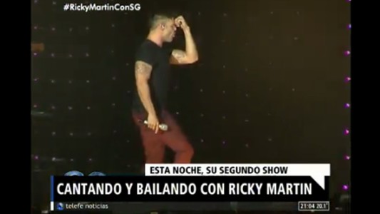 Cantando y bailando con Ricky Martin