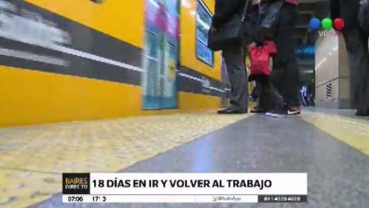 Los porteños pierden hasta 18 días al año en ir y volver de trabajar