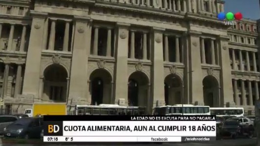Cuota alimentaria, aún al cumplir 18 años
