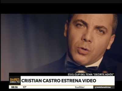 Cristian Castro estrena el video "Decirte adiós"