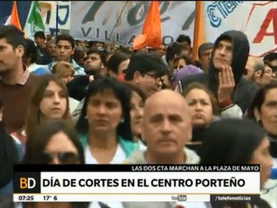 Marchan las dos CTA con otras organizaciones por el bono y más reivindicaciones