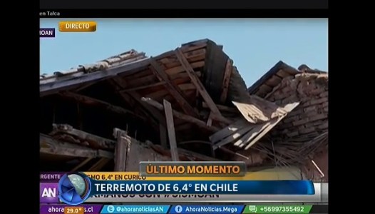 Terremoto de 6,4 grados sacudió a Chile