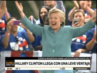 Elecciones en Estados Unidos: las encuestas dan una libera ventaja de HIllary Clinton