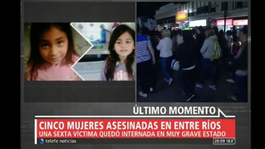 Cinco mujeres asesinadas en Entre Ríos