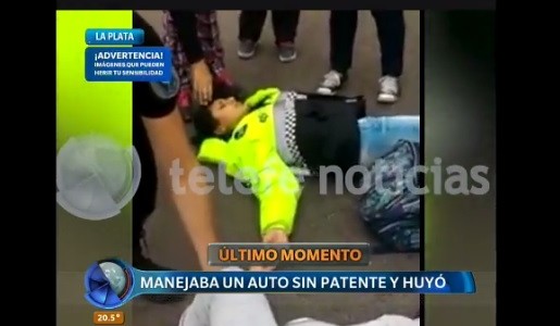 La Plata: huyó tras atropellar a una inspectora de tránsito y a una vecina