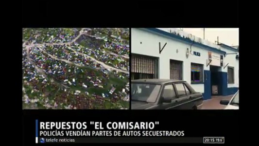 Policías vendían partes de autos secuestrados