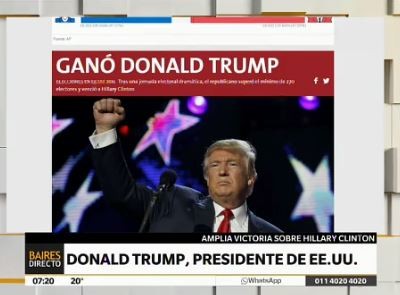 La victoria de Donald Trump en los diarios argentinos