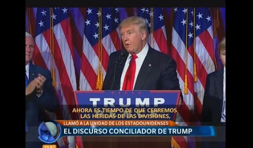 Ganó Trump y se comprometió a "reconciliar" a los norteamericanos