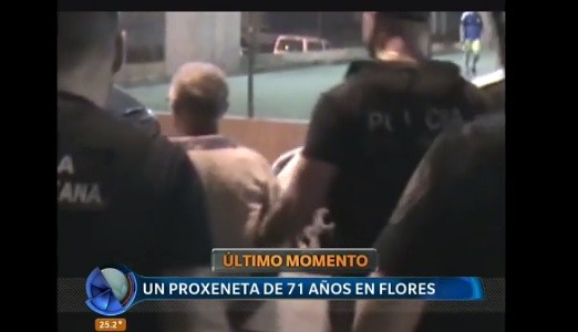 Cayó un proxeneta de 71 años en Flores