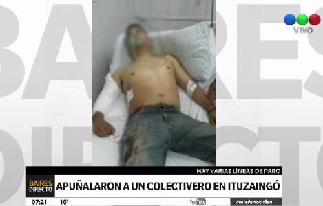 Paro de colectivos de la línea 216: otro chofer fue apuñalado en un intento de robo