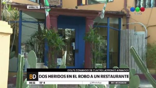 Dos heridos en un asalto a un restaurante de Olivos