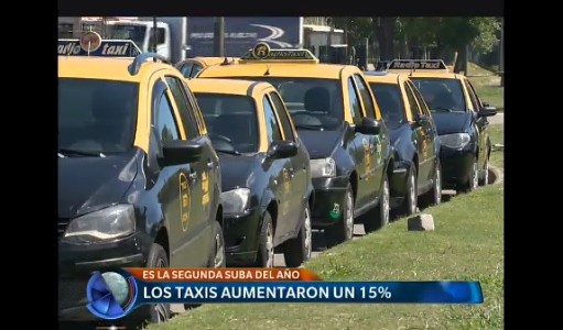 Los taxis aumentaron un 15% y el incremento suma 35% en lo que va del año