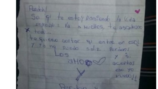 Apareció Celeste y su madre dijo que le dejó esa carta porque quería "asustarla"