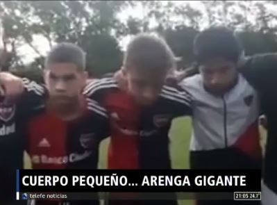 La arenga viral de los chicos de Newell's