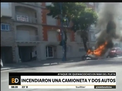 Ataques de quemacoches en Mar del Plata