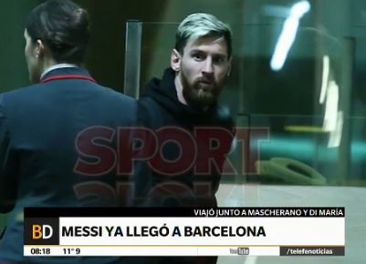 Messi ya está en Barcelona (1)