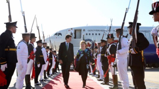 Llegó a Buenos Aires el primer ministro de Canadá