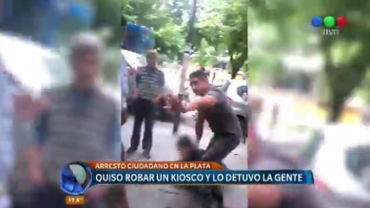 La Plata: transeúntes detuvieron a un ladrón