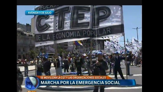 La CGT marcha con organizaciones sociales y hará un acto frente al Congreso