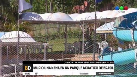 Una nena argentina de 9 años murió ahogada en un parque acuático del sur de Brasil