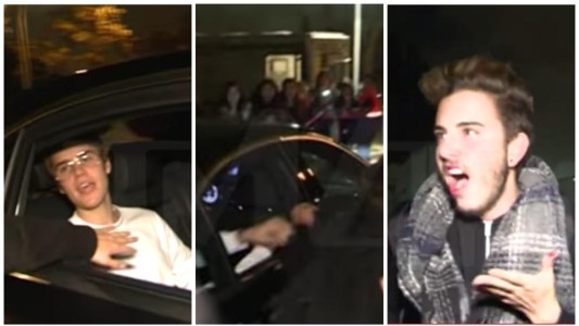 Video: Justin Bieber le pegó una trompada a un fan