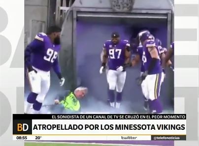 Atropellado por un equipo de fútbol americano