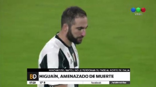 Amenazaron de muerte a Gonzalo Higuaín