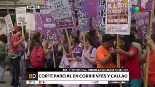 Cortes y movilizaciones en todo el país contra la violencia de género