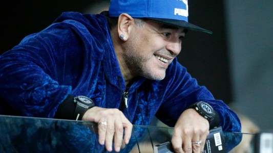 El show de Maradona en la final de la Copa Davis