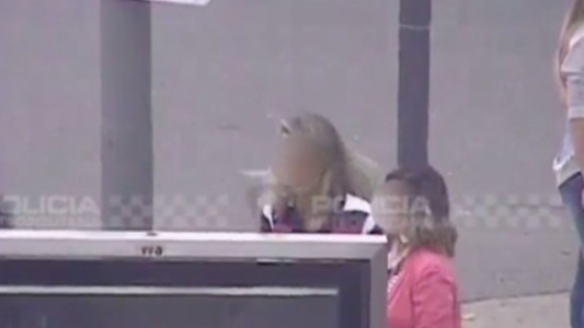 Video: un ladrón in fraganti en la 9 de Julio