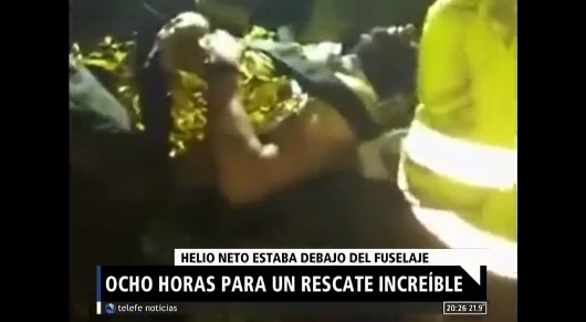 Cubierto de barro y debajo del fuselaje: así fue el rescate de uno de los sobrevivientes de Chapecoense
