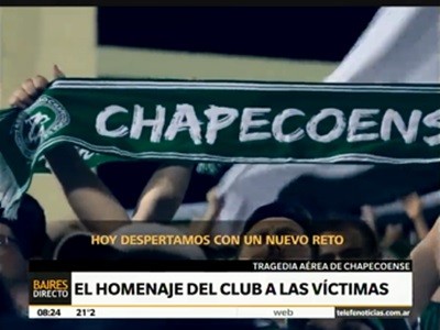 El homenaje del club chapecoense a sus "guerreros"