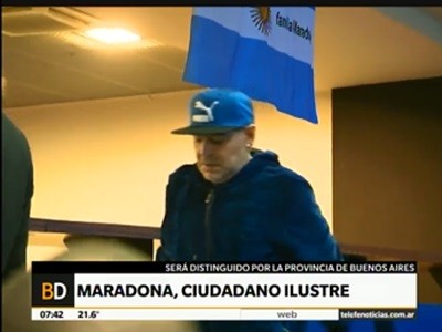 Diego Maradona, ciudadano ilustre de la provincia de Buenos Aires