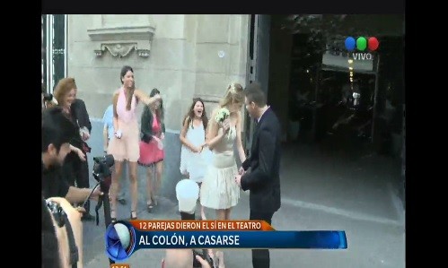 Historias de las parejas que se casaron en el Teatro Colón