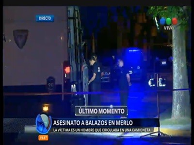 Asesinato a balazos en pleno centro de Merlo