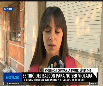 Joven que saltó desde un balcón dijo que el delincuente "quería violarla"