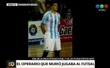 Operario del subte que murió era jugador de la selección de futsal