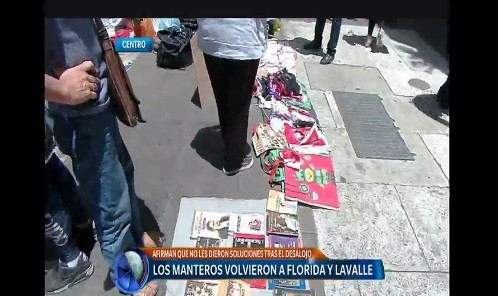 Los manteros volvieron a Florida y Lavalle