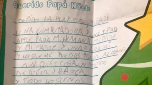 La carta a Papá Noel, tras un violento asalto: “Dile a Dios gracias por no morir”