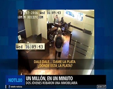 Se robaron un millón en un minuto