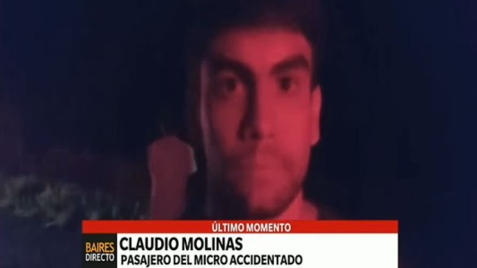 Coordinador del viaje de egresados: "Yo iba al lado del chofer, me dormí y desperté cuando salí expulsado"